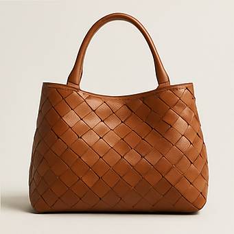 Structured Carry Bag - Fine Leather Material